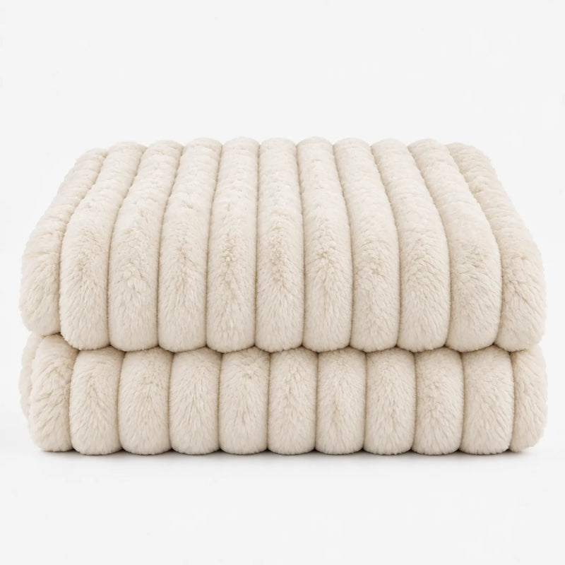 Snugglely - Ribbed Faux Fur Throw