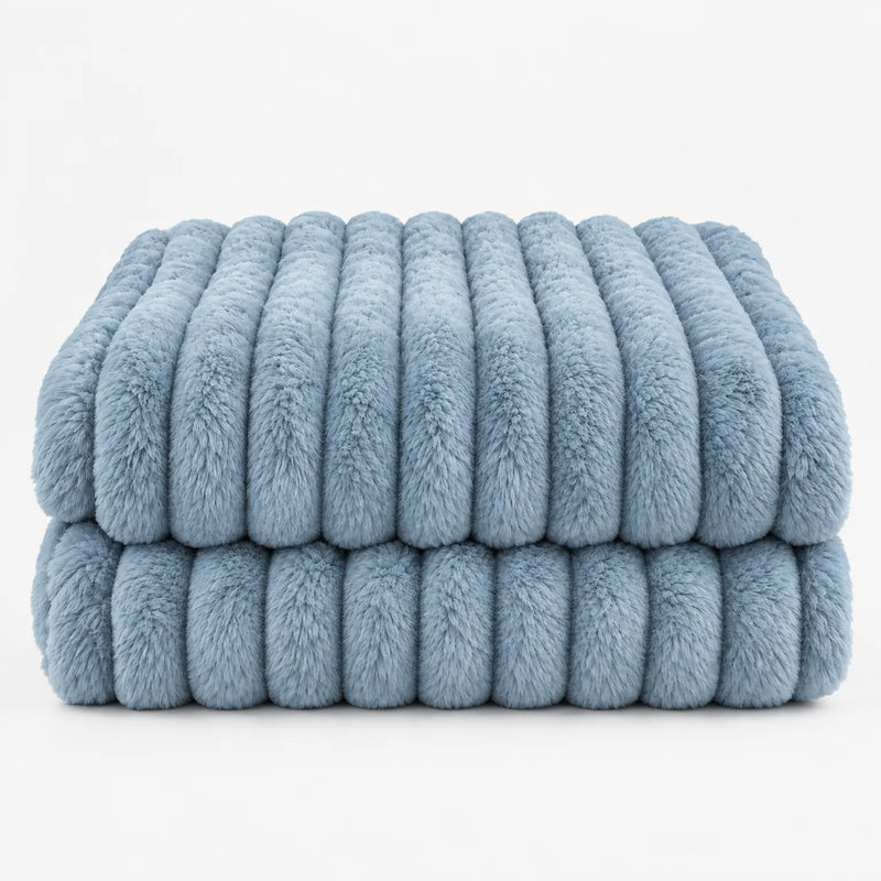 Snugglely - Ribbed Faux Fur Throw